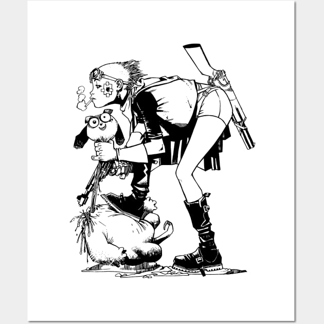 Tank Girl² (Monochrome) Wall Art by HortusMornsEst